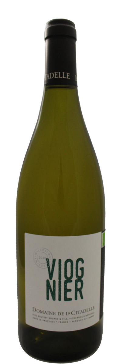 Domaine de la Citadelle - Vin de pays du Vaucluse - Le Viognier - 2016 - Blanc
