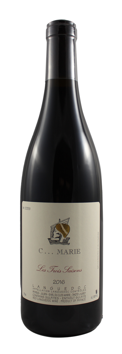 Clos Marie - Coteaux du Languedoc - Les Trois Saisons - 2016 - Rouge