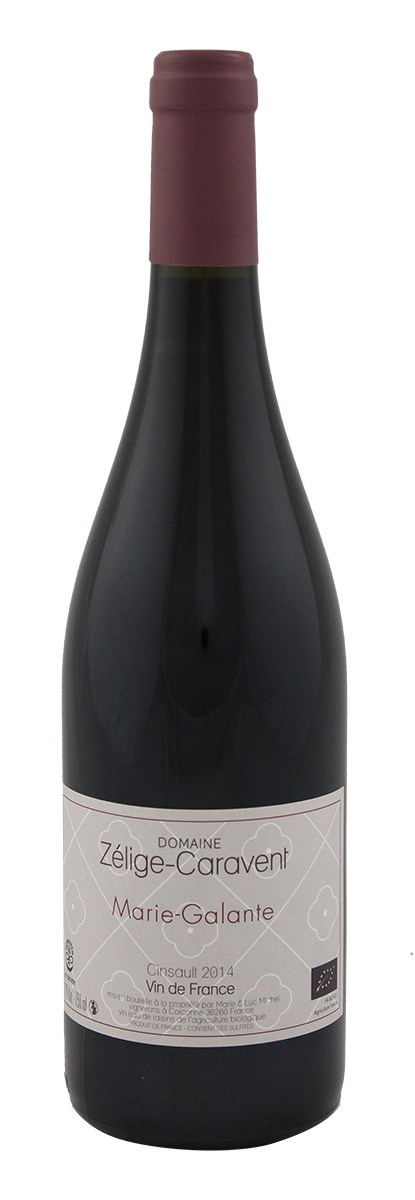 Domaine Zelige Caravent - Vin de France (Languedoc) - Marie Galante - 2014 - Rouge