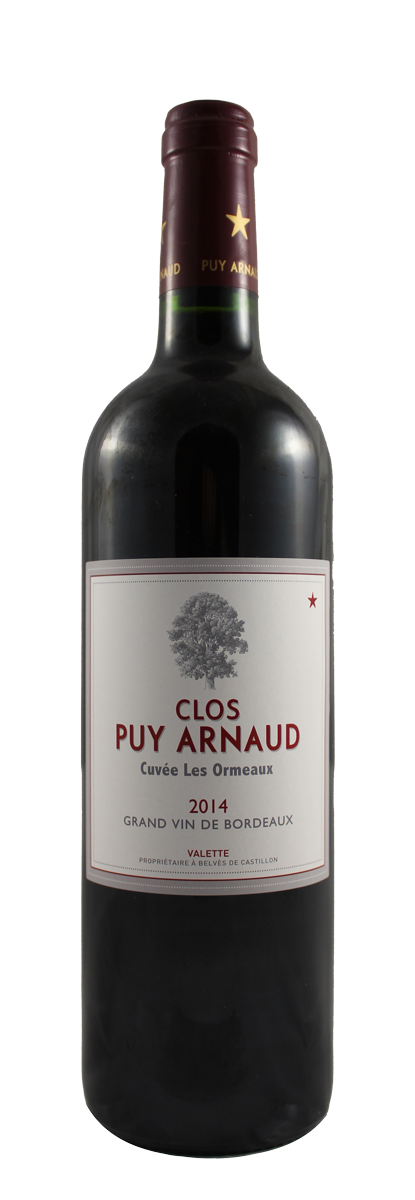 Clos Puy Arnaud - AOC Castillon - Côtes de Bordeaux - Les Ormeaux - 2014 - Rouge